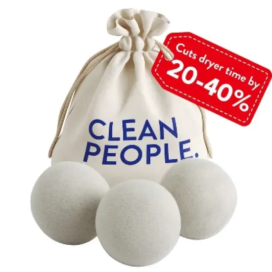 The Clean People 100% New Zealand Wool Dryer Balls &ndash; Wool for Laundry, Fabric Softening, Anti-Static, No Lint, Odorless & Reusable image {4}