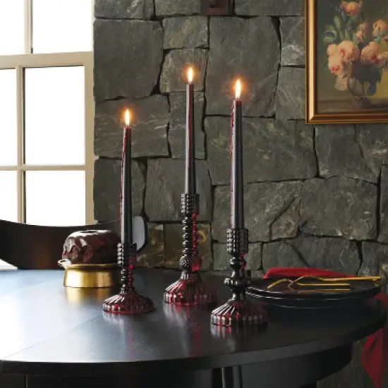 6pk Bleeding Taper Candle Set - Threshold&trade; image {1}