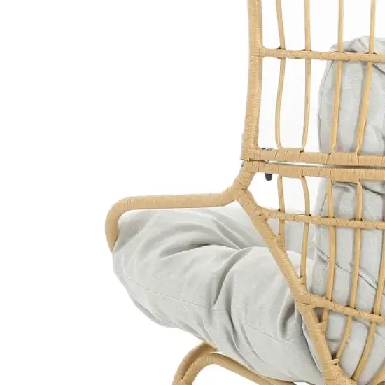 Christopher Knight Home Palos Outdoor Wicker Loveseat with Cushion image {7}