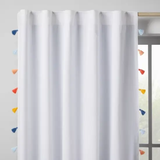 Blackout Tassel Kids' Curtain Panel - Pillowfort&trade; image {1}