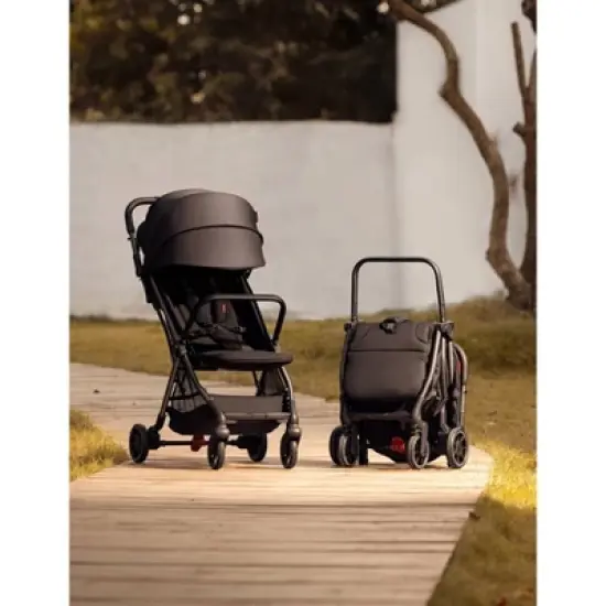 Momcozy ClickGo Lightweight Stroller - Black image {1}