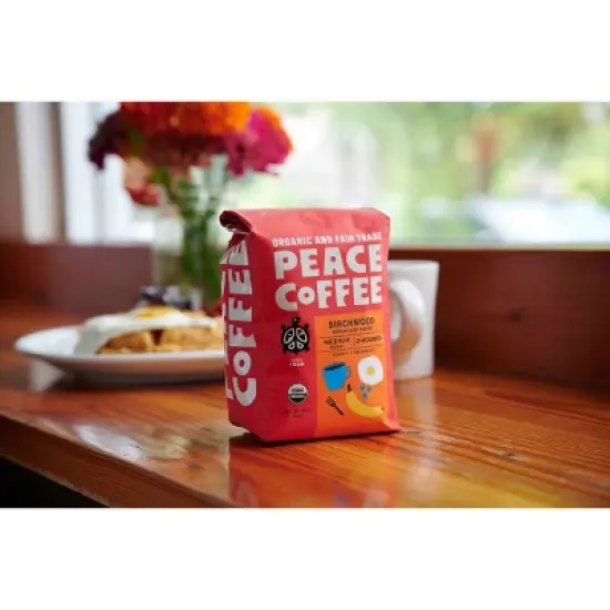 Peace Coffee Organic Fair Trade Birchwood Blend Medium Roast Ground Coffee - 12oz image {3}