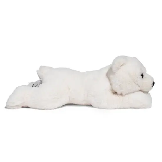 FAO Schwarz Lying Polar Bear 15" Stuffed Animal image {5}