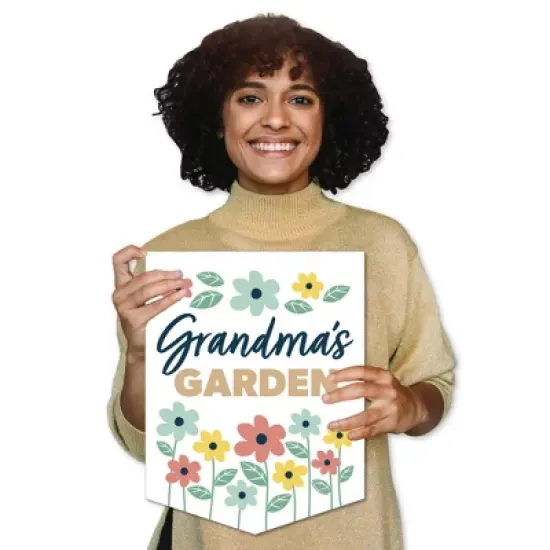 Big Dot of Happiness Grandma, Happy Mother's Day - Outdoor Home Decorations - Double-Sided We Love Grandmother Garden Flag - 12 x 15.25 inches image {7}