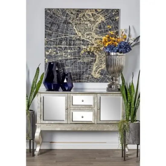 Glam Mirrored Sideboard Silver - Olivia & May image {19}