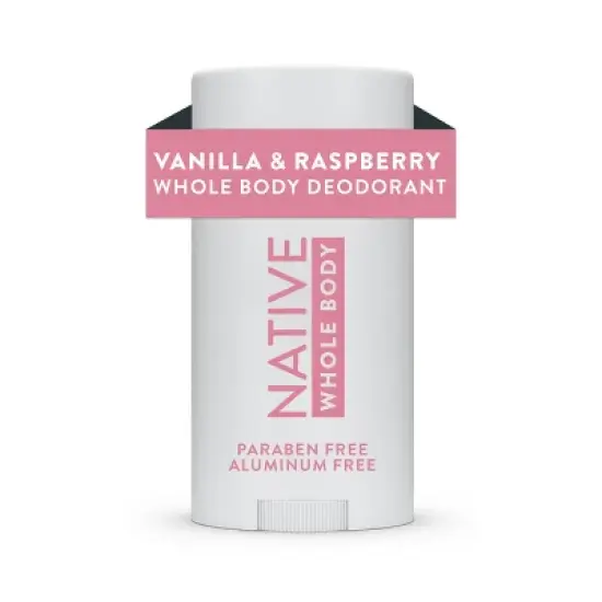 Native Whole Body Solid Deodorant - Vanilla & Raspberry - 2.4oz image {10}