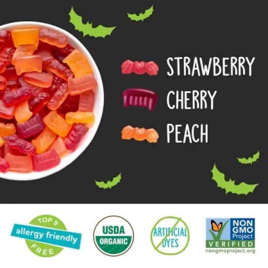 YumEarth Halloween Organic Gummy Fruits Candy - 10oz/20ct image {1}