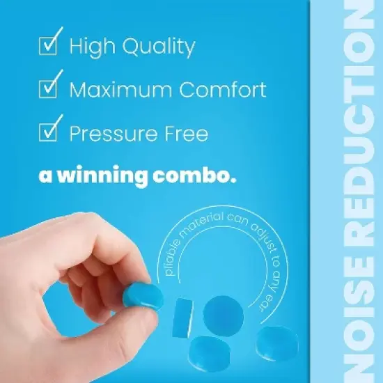 Quality Plugs12 Pairs Soft Moldable Silicone Ear Plugs In 2 Convenient Travel Storage Boxes Concerts Construction Noise Cancelling Reduction 27dB image {7}