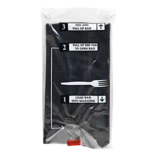 Mind Reader Fork Refill for CUTDISPBK Black: Coffee Bar Accessories, Metal & Plastic, 0.5 lbs, 6.25" x 11.5" image {4}