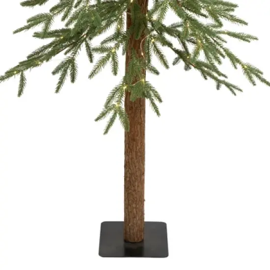 Northlight Pre-Lit Medium Alpine Artificial Christmas Tree - 6' - Clear LED Lights image {6}