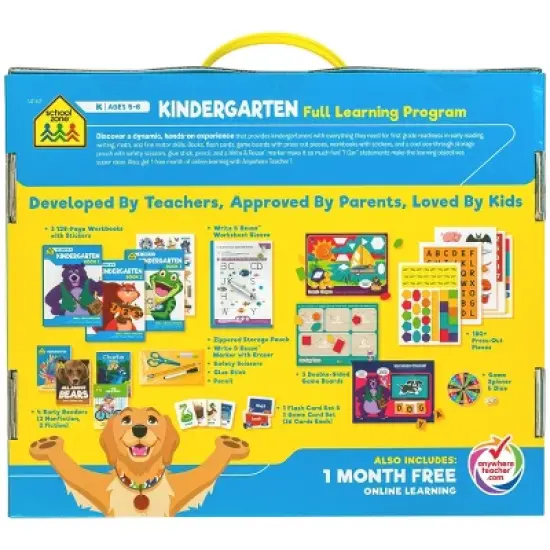 School Zone Kindergarten Full Learning Program - (Paperback) image {1}