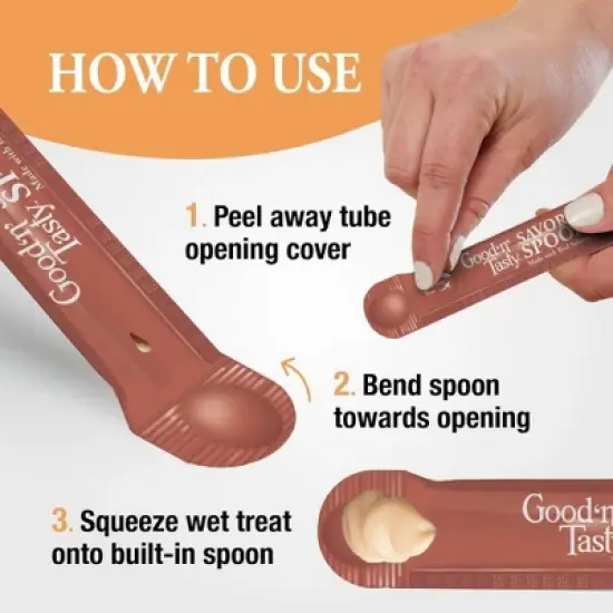 Good 'n' Tasty Spoonables Salmon and Tuna Flavor Cat Treats - 4.9oz/10ct image {3}