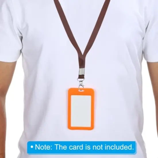 Unique Bargains Width Flat Neck Lanyards with Swivel Hook Clip for Name Tag Badges 50 Pcs image {4}