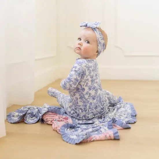 Infant Briar Footie Ruffled Zippered One Piece - Posh Peanut image {6}