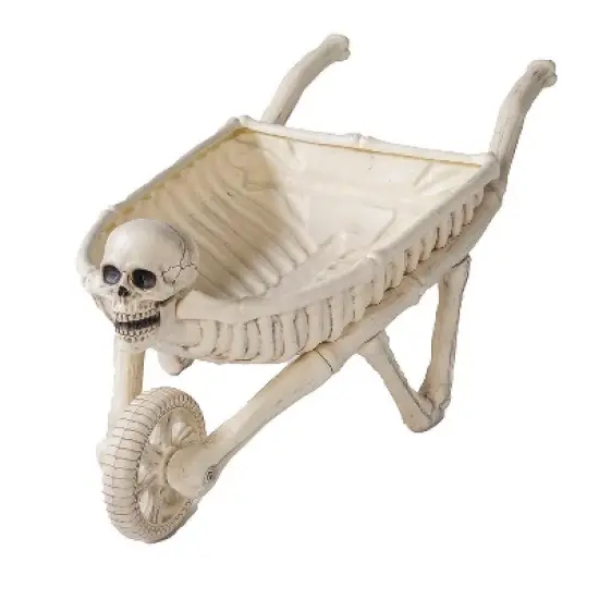 Morris Costumes 48 3/4" Skeleton Wheelbarrow Halloween Decoration image {1}