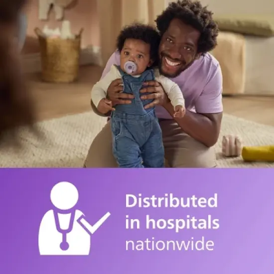 Philips Avent Soothie 3-18m - Lilac/Pastel Pink - 2pk image {3}