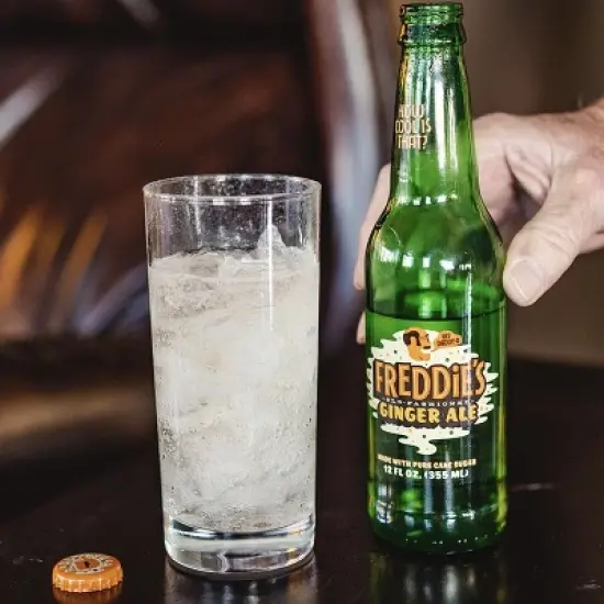 Freddie&rsquo;s Old Fashioned Soda - Ginger Ale 12oz Bottles - 12 Pack - Bright Invigorating Sparkling Flavor image {6}