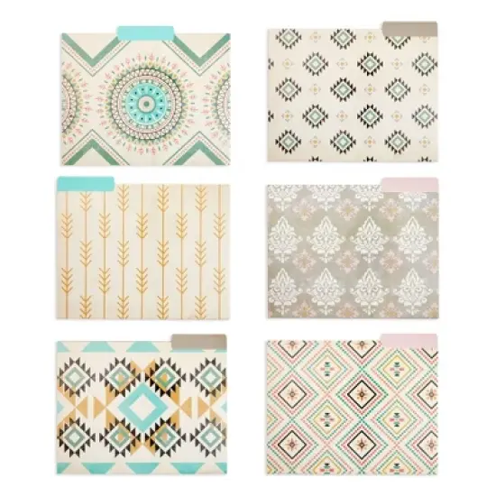 Best Paper Greetings 12-Count Decorative File Folders for Letter Size Paper, 1/3-Cut Tabs, 9.5 x 11.5" image {4}