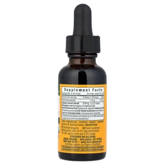 Herb Pharm Kid's Immune Fortifier, System Builder, Alcohol Free, 1 fl oz (30 ml), Herbal Supplements image {1}