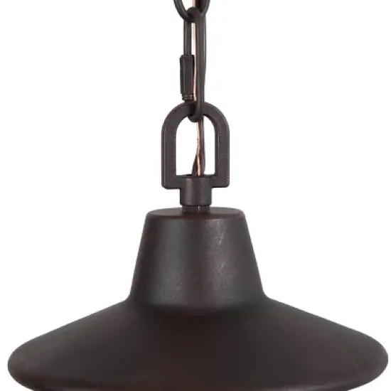 Globe Glass/Metal Outdoor Pendant Lamp Rusty - LNC image {3}