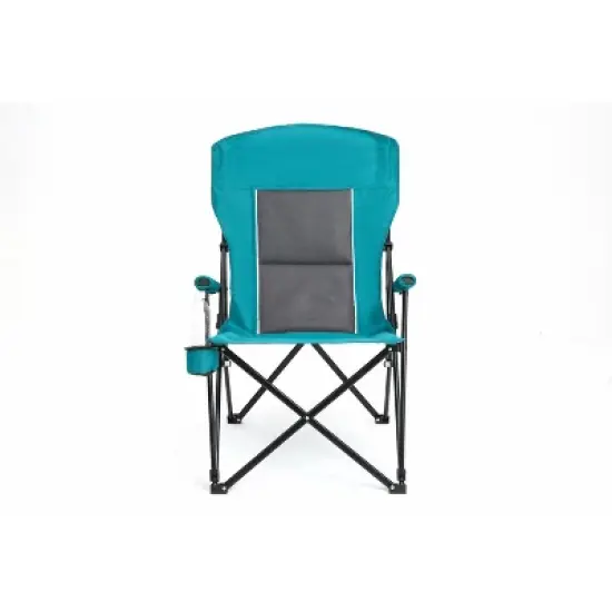 High Back Heavy Duty Lawn Chair Support 250LBS, Portable Collapsible Chair with Cup Holder image {1}
