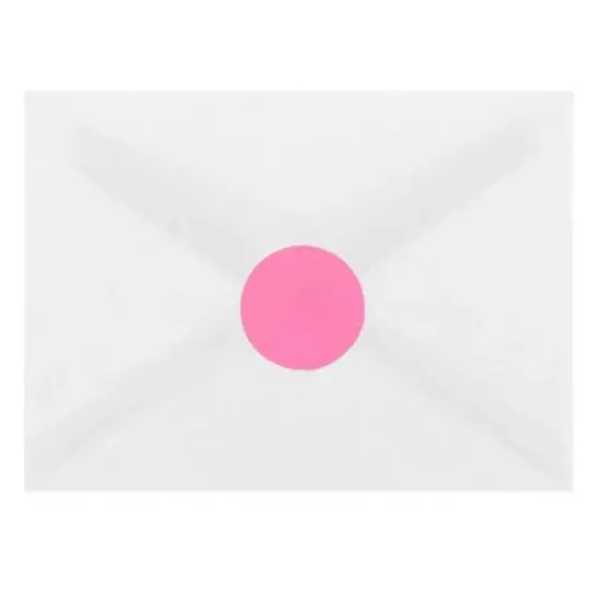 JAM Paper Circle Sticker Seals 1 2/3" 120ct - Pink image {3}