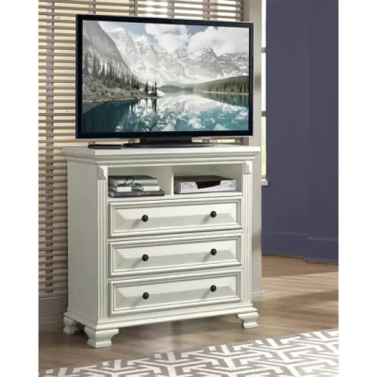 Trent Media Chest White - Picket House Furnishings image {3}