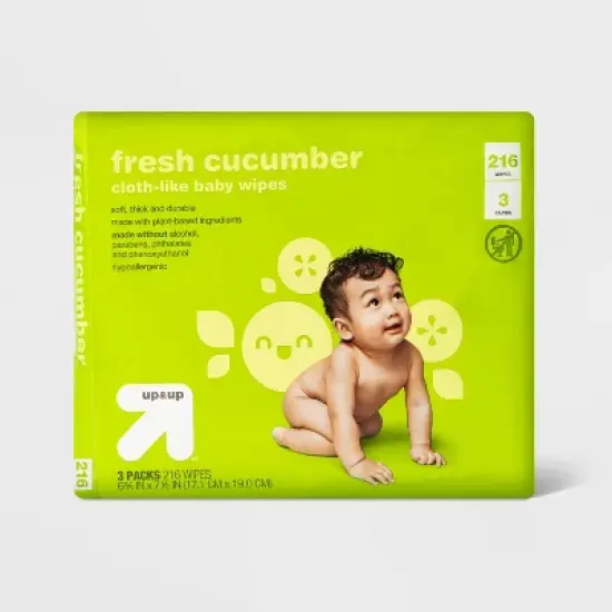 Fresh Cucumber Baby Wipes- up & up&trade; (Select Count) image {11}