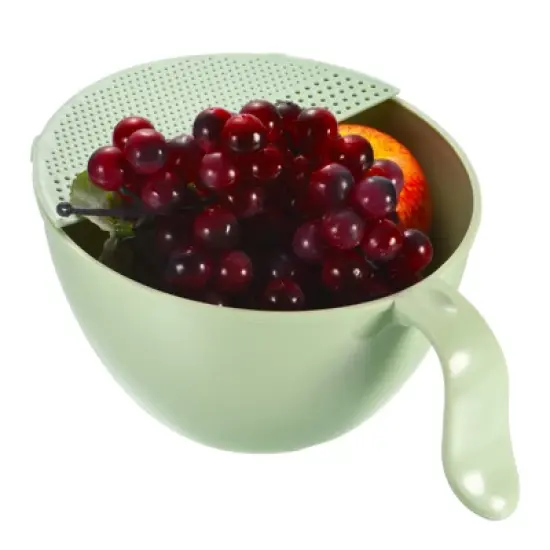 Unique Bargains Rice Strainer Rice Washing Bowl Rice Sieve Kitchen Strainer Colander Bowl Drain Basket image {2}