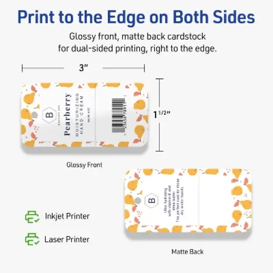 Avery Perforated Price Tags, 1-1/2" x 3", Glossy White, 100 Total image {5}