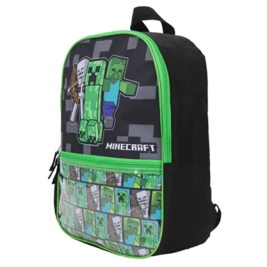 Minecraft Backpack Set with Lunch Box for Boys & Girls, 16 inch, 5 Piece Value Set image {2}