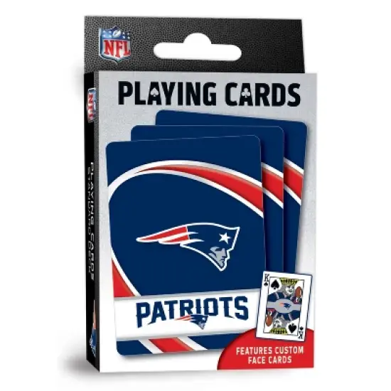 MasterPieces Officially Licensed NFL New England Patriots Playing Cards - 54 Card Deck for Adults image {1}