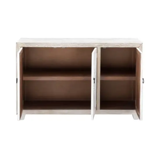 Margate 3 Door Credenza White Wash - Treasure Trove Accents image {2}