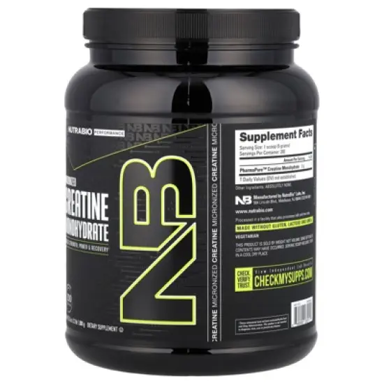 NutraBio Performance, Micronized Creatine Monohydrate, 35.3 oz (1,000 g) image {3}