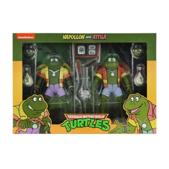 Teenage Mutant Ninja Turtles (Cartoon) - Napoleon & Atilla Frog  7" Action Figure - 2pk image {1}