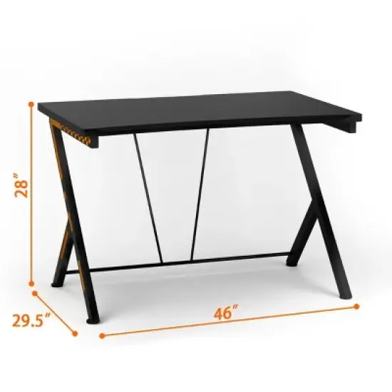 Costway Gaming Desk Computer Desk PC Laptop Table Workstation Home Office Ergonomic New image {2}