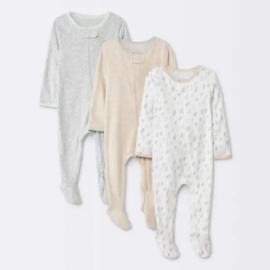 Baby 3pk Orchard Zip-Up Sleep N' Play - Cloud Island&trade; Off-White image {6}