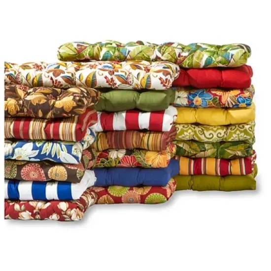 Kinnabari Stripe Outdoor Swing and Bench Cushion - Kensington Garden image {3}