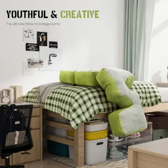 MaseiKar 57 to 71 Retractable Double Sided Comfortable & Stylish Headboard Pillow, Adjustable Cute Animal Body Pillow, Cute Room Decor for Teen Girl image {5}