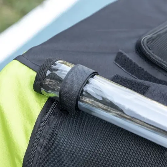 Aosom Dog Bike Trailer with Suspension System, Hitch for Medium Dogs, Dog Wagon & Dog Trailer for Bicycle with Storage Pocket image {5}