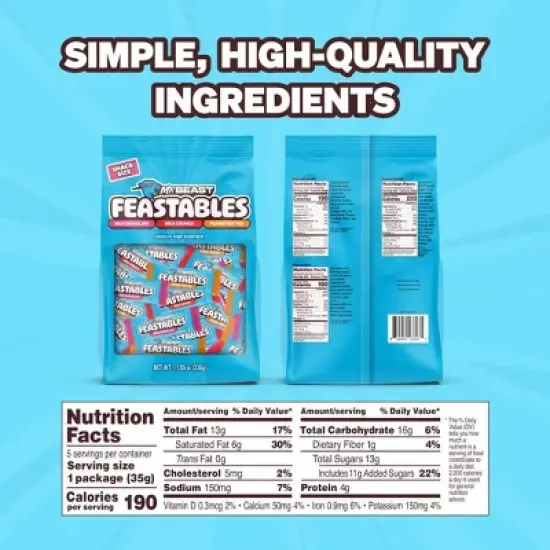 Feastables MrBeast Chocolates Variety Pack - 11.85oz/28ct image {3}