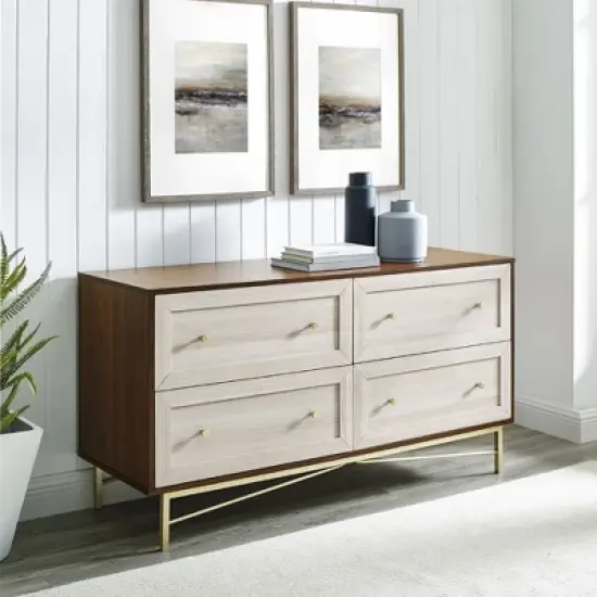 Jones Horizontal Modern 4 Drawer Dresser - Saracina Home image {9}