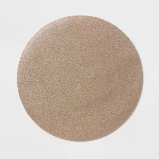15" Round Pebble Faux Leather Charger - Threshold&trade; image {5}