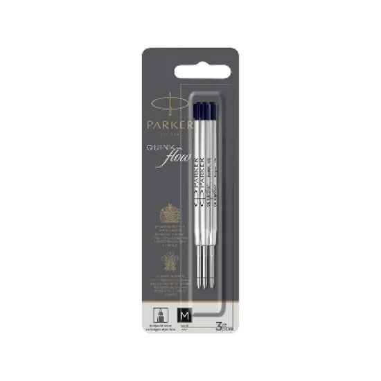 Parker Quinkflow Ballpoint Pen Refill 0.7 mm Medium Point Black Ink 3/Pack (2119151) image {4}