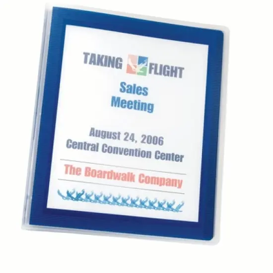 Avery Flexi-View 3 Ring Binder, 1/2 Inch Round Rings, 2 Navy Blue Binders (01671) image {4}