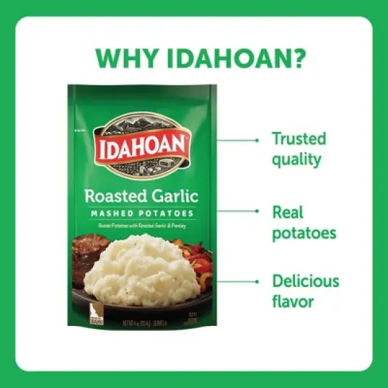 Idahoan Gluten Free Roasted Garlic Mashed Potatoes - 4oz image {7}