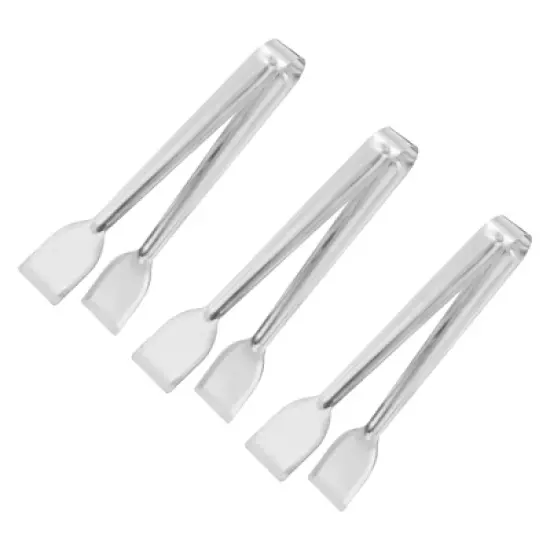 Unique Bargains Stainless Steel Mini Versatile Ice Tongs for Desserts and Appetizers image {4}