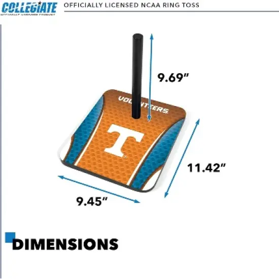 NCAA Tennessee Volunteers Solid Wood Quoits Toss Game image {2}