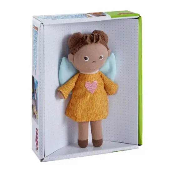 HABA Guardian Angel Mini Doll Nora - Tiny 6" Doll with Brown Skin and Angel Wings image {6}