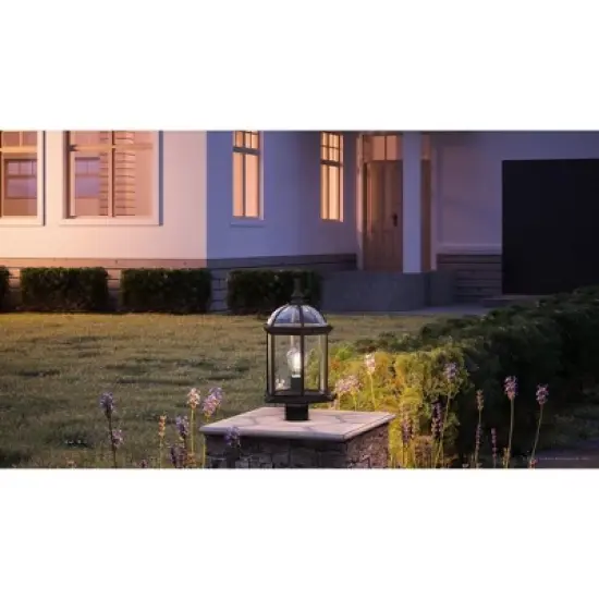Urban Ambiance Luxury Transitional Outdoor Post Light 18.125''H x 9.75''W,  Olde Bronze Finish,  Greensboro Collection, UHP1374 image {1}